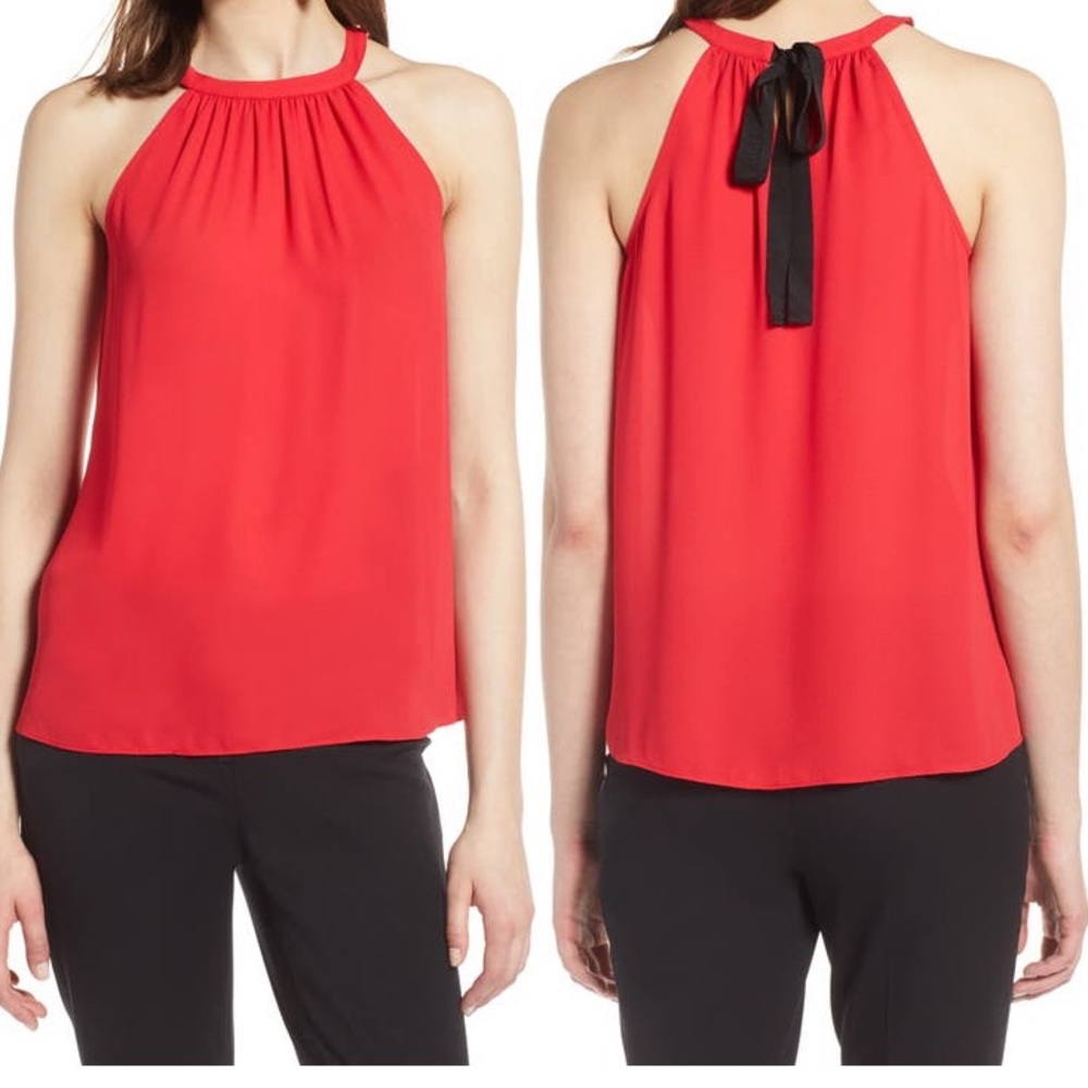 Nordstrom Halogen Lipstick Red Cami Top
